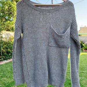 Oversized neutral knit
